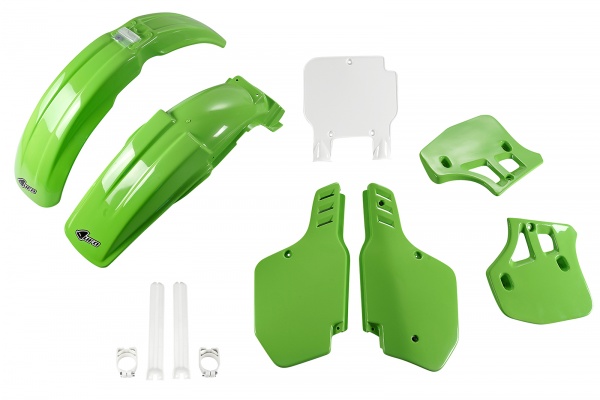Full Plastic Kit OEM Color 89-90 & 92 for Kawasaki KX 250 (1989) - KX 500 (1989-92)
